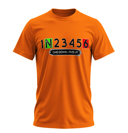 One Down Five Up - 10 Farklı Renk - Unisex Rahat Kalıp Baskılı Tişört - Moto Garage Collection