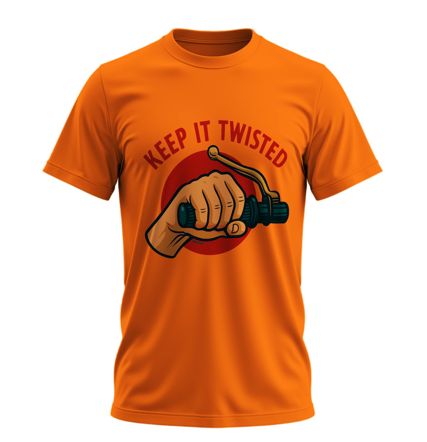 Keep It Twisted - Unisex Rahat Kalıp Baskılı Tişört - Moto Garage Collection