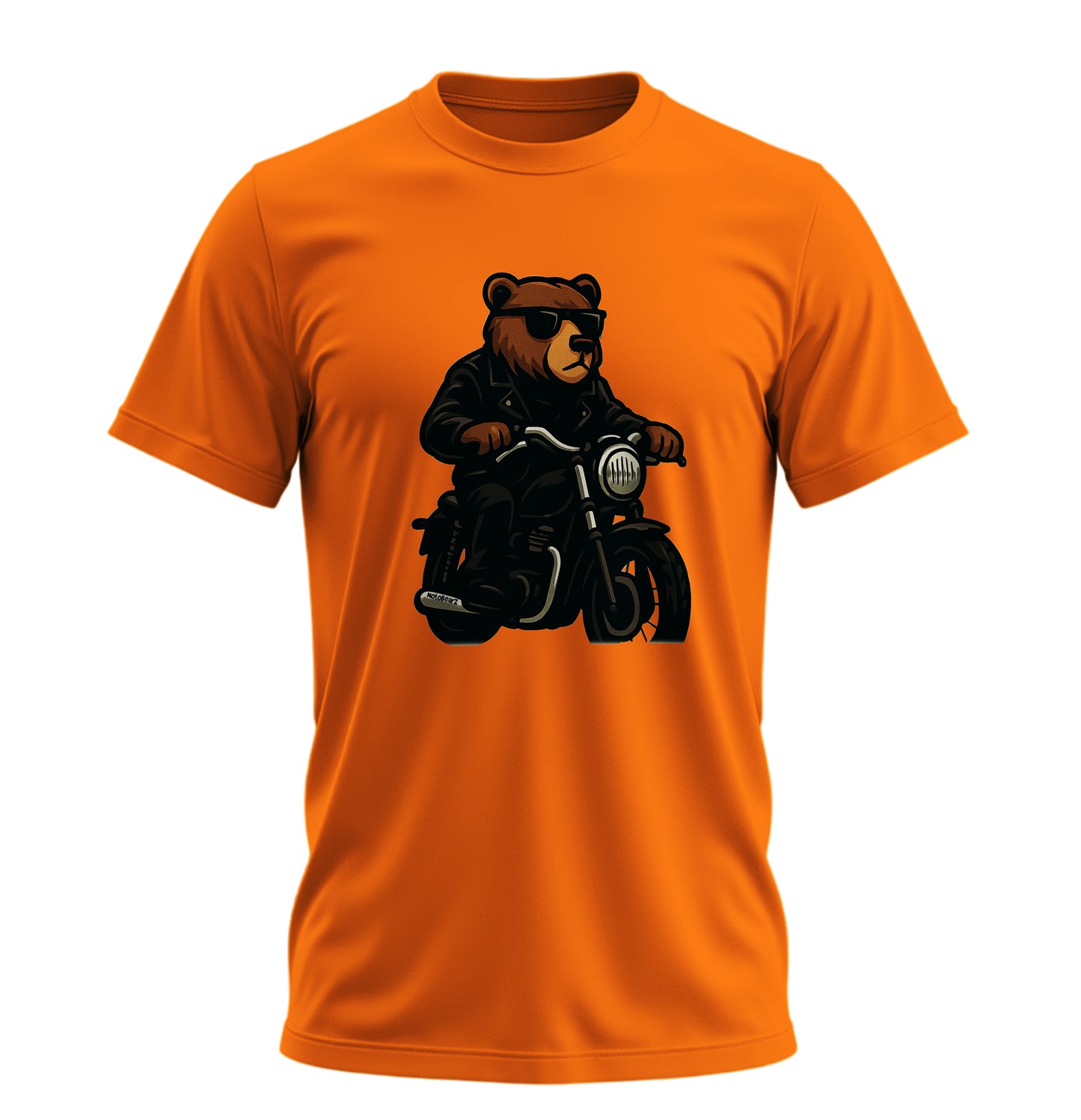 Bear N Ride - 10 Farklı Renk - Unisex Rahat Kalıp Baskılı Tişört - BearZ Collection