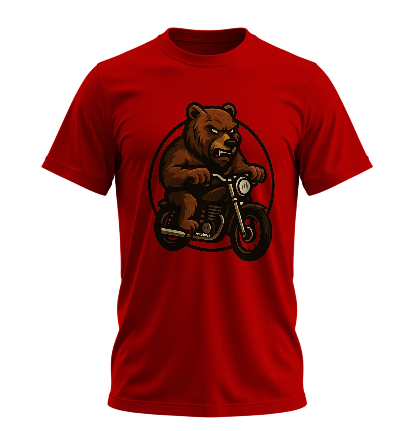 Wild Bear Ride - 10 Farklı Renk - Unisex Rahat Kalıp Baskılı Tişört - BearZ Collection