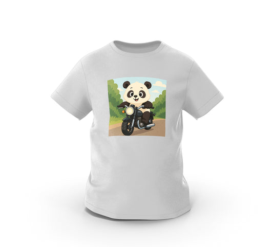Mini Panda Rider - MotoBearZ Çocuk Tişörtü – Minik Motorculara Özel Tasarım