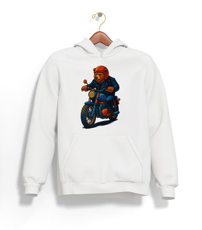 Orange BearZ Hoodie – Şardonlu Kalın Unisex Motosiklet Kapüşonlu Sweatshirt - Hoodie Collection