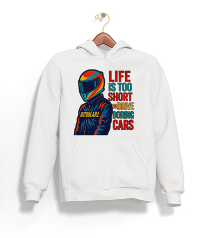Life is Too Short Hoodie – Şardonlu Kalın Unisex Motosiklet Kapüşonlu Sweatshirt - Hoodie Collection