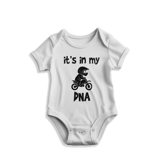 It's in my DNA - DNA'mda var MotoBearZ Bebek Zıbını – Minik Ruhlara Büyük Stil - Yumuşacık Pamuklu Tasarım