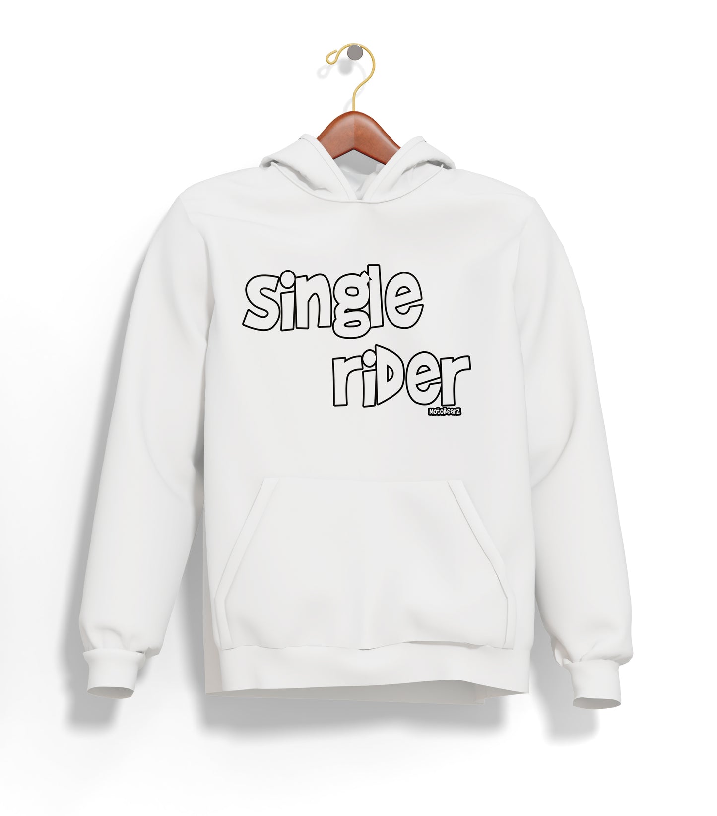 Single Rider Hoodie – Şardonlu Kalın Unisex Motosiklet Kapüşonlu Sweatshirt - Hoodie Collection