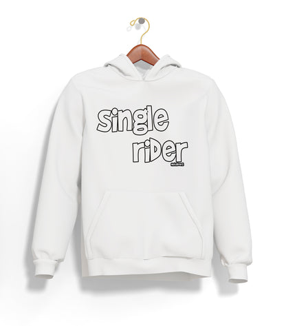 Single Rider Hoodie – Şardonlu Kalın Unisex Motosiklet Kapüşonlu Sweatshirt - Hoodie Collection