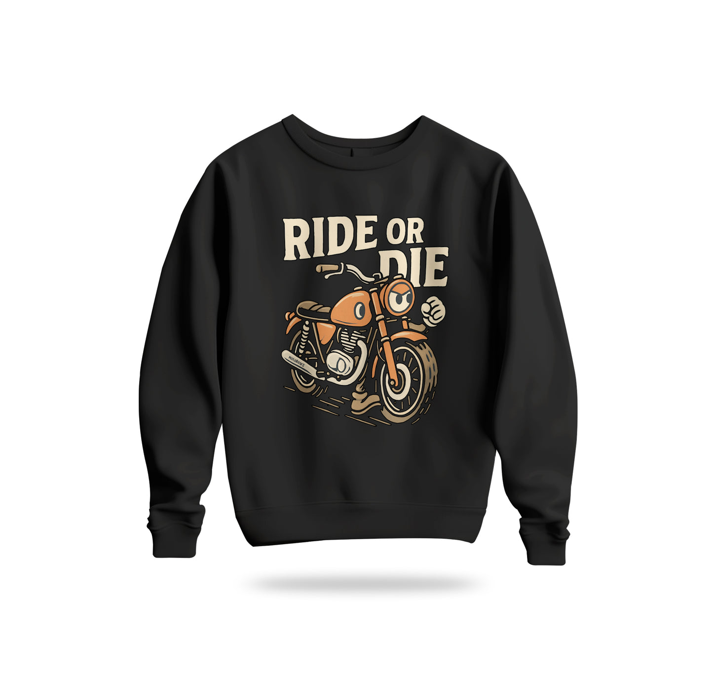 Ride or Die Sweatshirt Baskılı Bisiklet Yaka – Unisex Sweat Collection