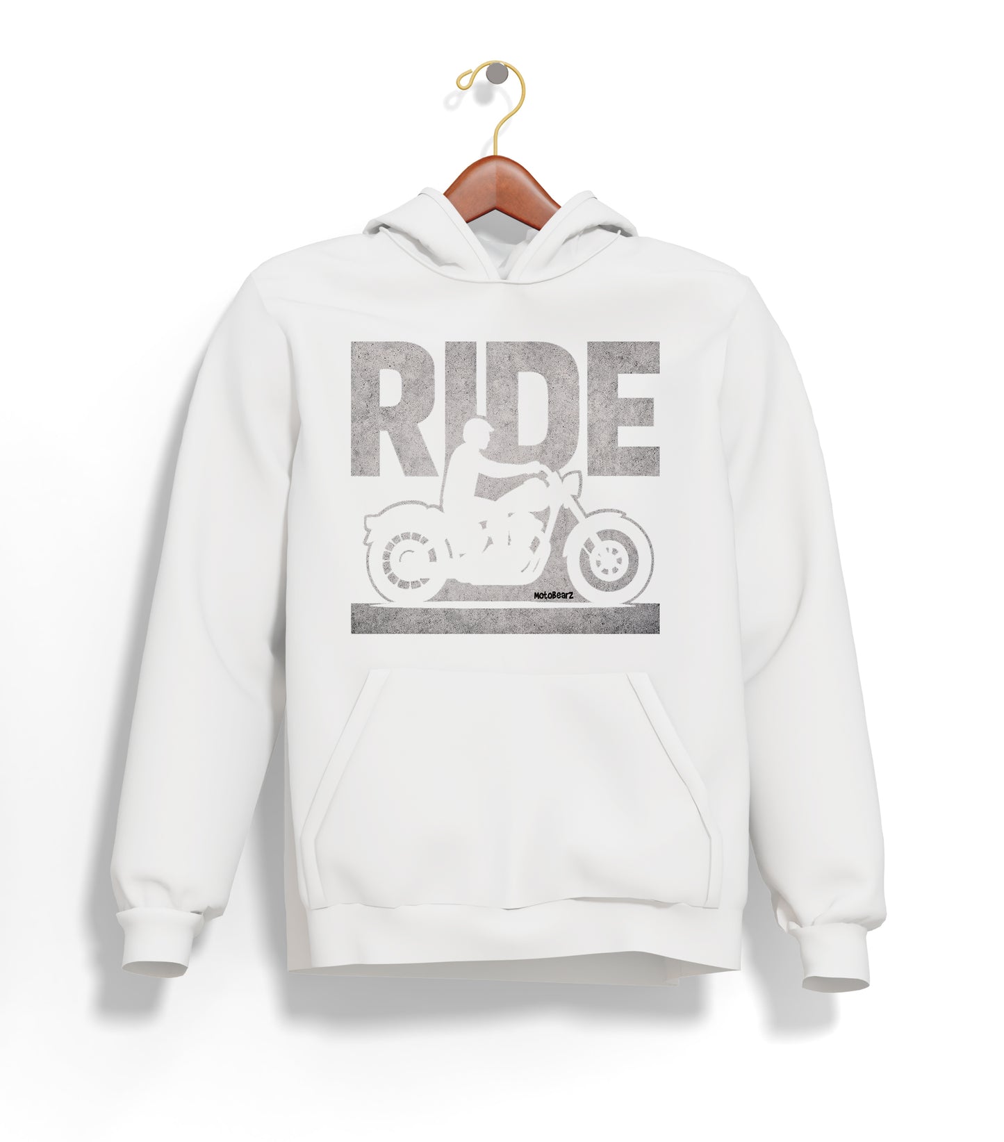Ride Hoodie – Şardonlu Kalın Unisex Motosiklet Kapüşonlu Sweatshirt - Hoodie Collection