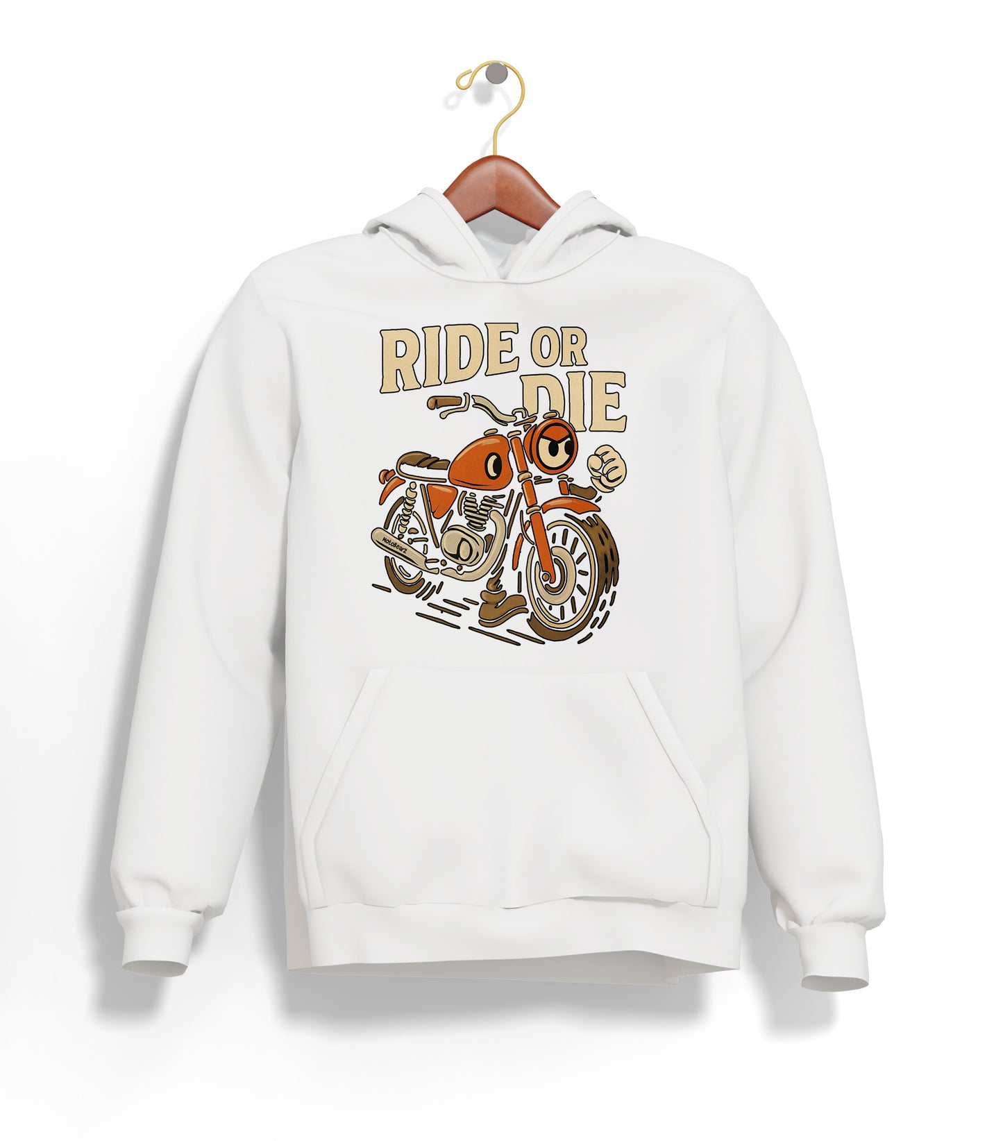 Ride or Die Hoodie – Şardonlu Kalın Unisex Motosiklet Kapüşonlu Sweatshirt - Hoodie Collection