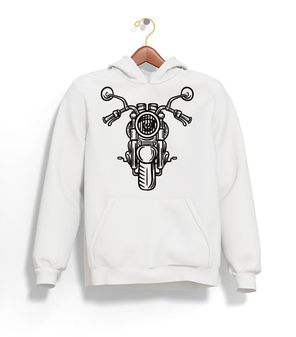 The Classic Ghost Piston Hoodie – Şardonlu Kalın Unisex Motosiklet Kapüşonlu Sweatshirt - Hoodie Collection