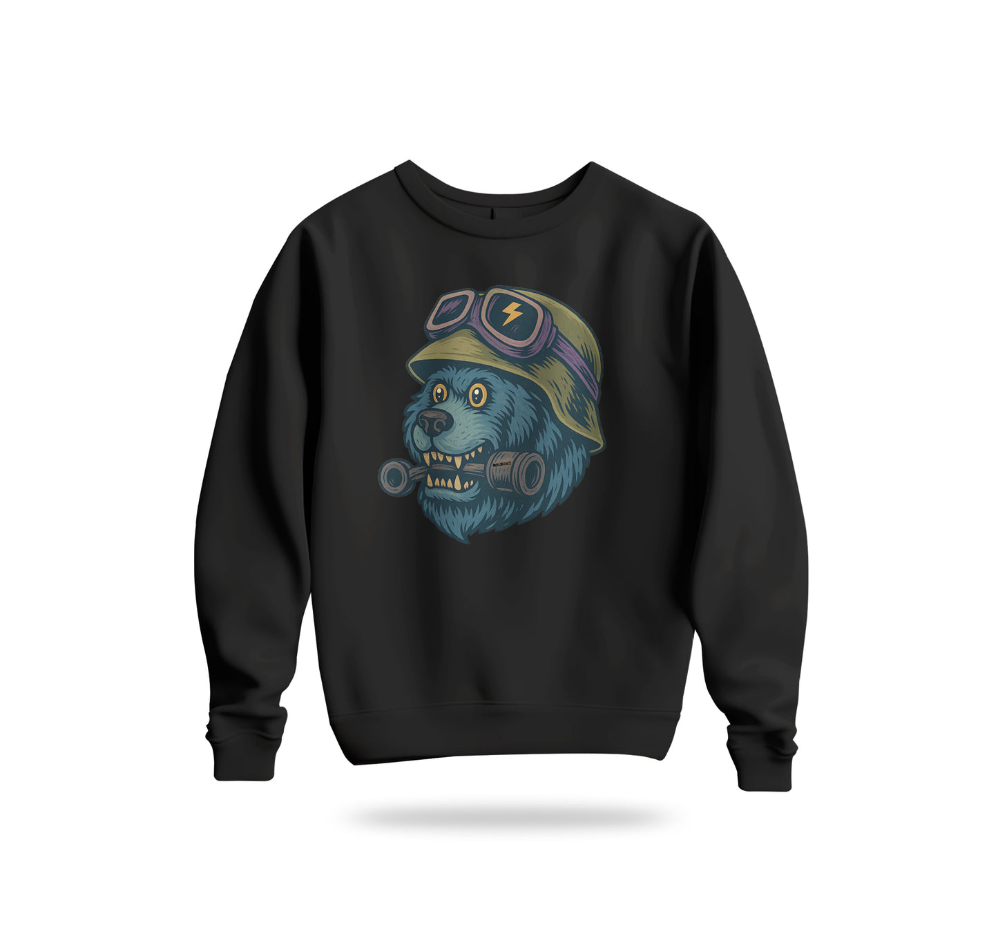Crazy BearZ Sweatshirt Baskılı Bisiklet Yaka – Unisex Sweat Collection