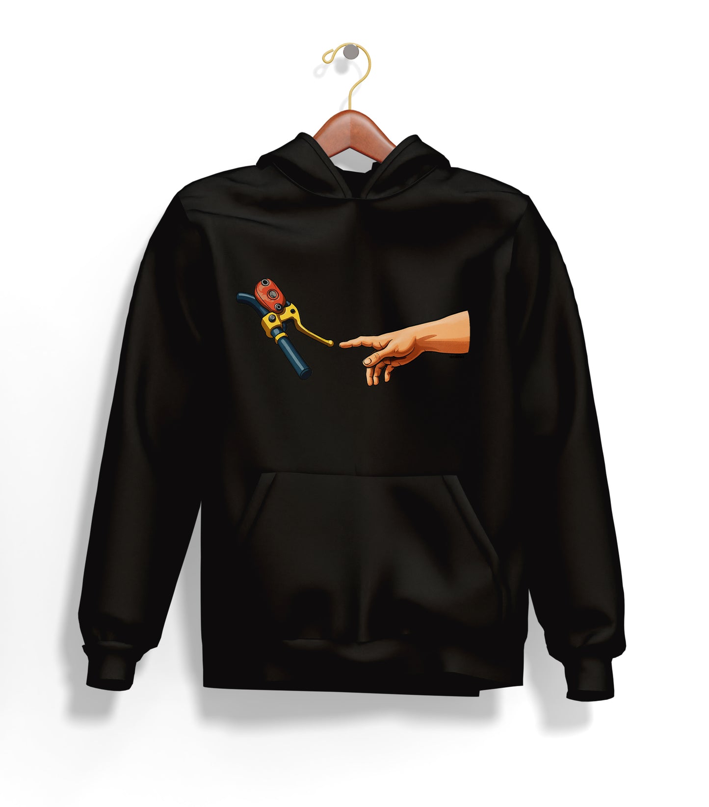 Touch The Motorcycle Hoodie – Şardonlu Kalın Unisex Motosiklet Kapüşonlu Sweatshirt - Hoodie Collection