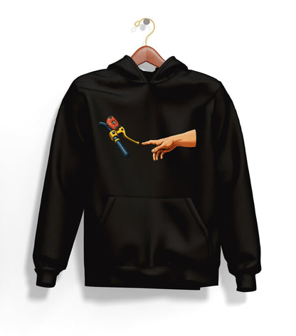 Touch The Motorcycle Hoodie – Şardonlu Kalın Unisex Motosiklet Kapüşonlu Sweatshirt - Hoodie Collection