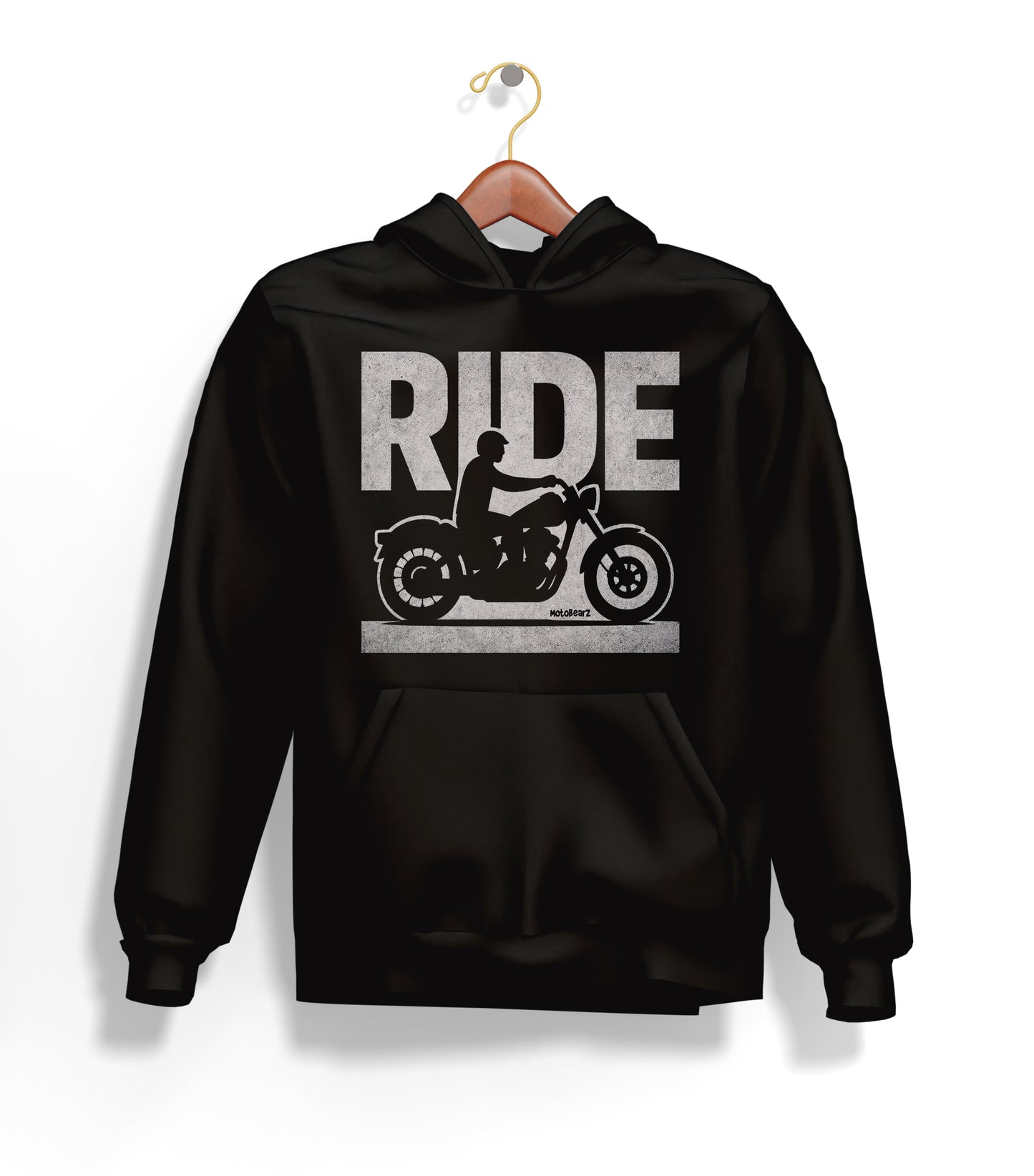Ride Hoodie – Şardonlu Kalın Unisex Motosiklet Kapüşonlu Sweatshirt - Hoodie Collection