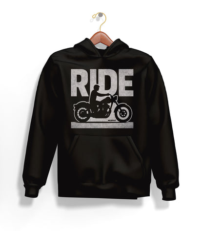 Ride Hoodie – Şardonlu Kalın Unisex Motosiklet Kapüşonlu Sweatshirt - Hoodie Collection