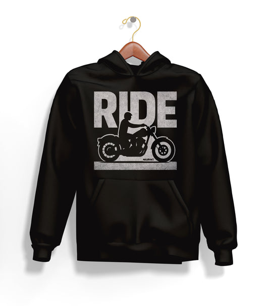 Ride Hoodie – Şardonlu Kalın Unisex Motosiklet Kapüşonlu Sweatshirt - Hoodie Collection