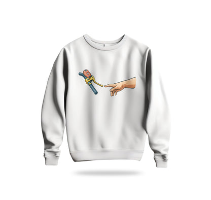 Touch The Motorcycle Sweatshirt Baskılı Bisiklet Yaka – Unisex Sweat Collection