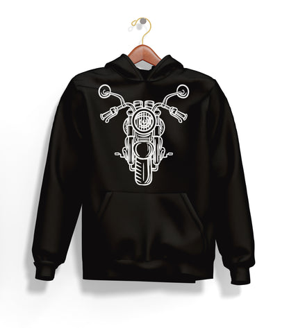 The Classic Ghost Piston Hoodie – Şardonlu Kalın Unisex Motosiklet Kapüşonlu Sweatshirt - Hoodie Collection