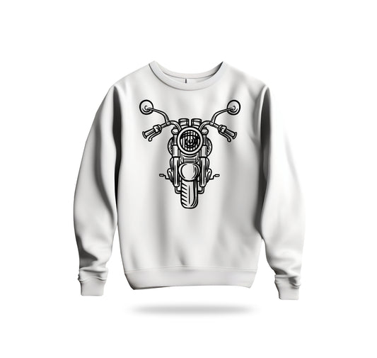 The Classic Ghost Piston Chopper Sweatshirt Baskılı Bisiklet Yaka – Unisex Sweat Collection