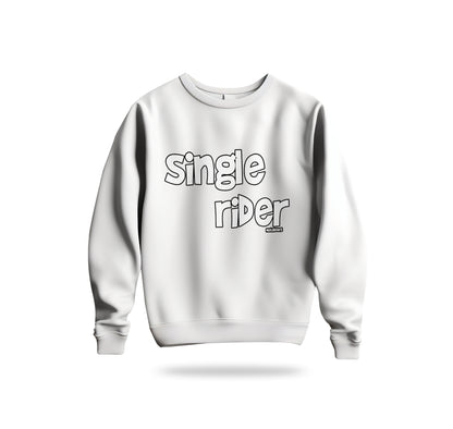 Single Rider Sweatshirt Baskılı Bisiklet Yaka – Unisex Sweat Collection