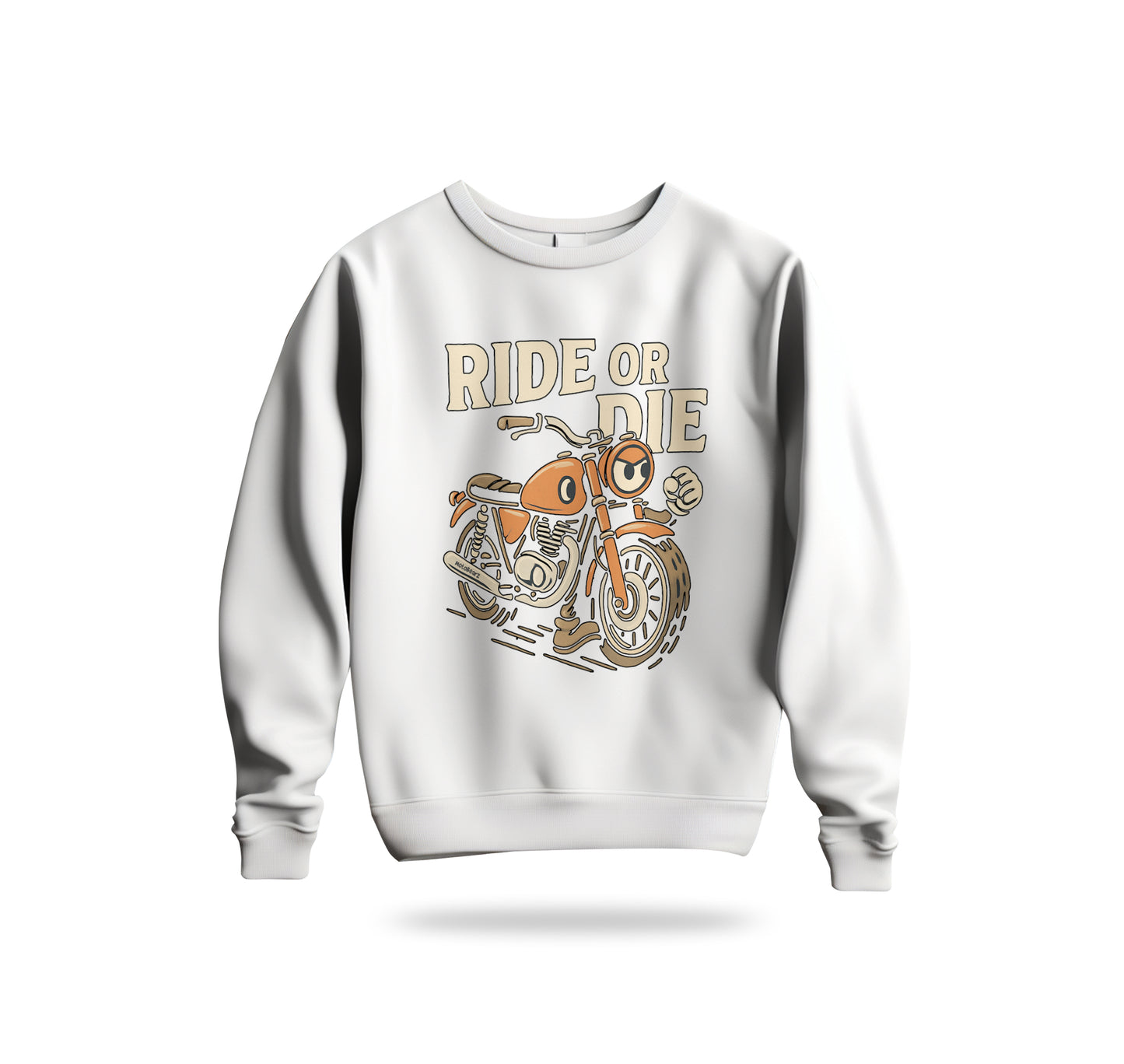 Ride or Die Sweatshirt Baskılı Bisiklet Yaka – Unisex Sweat Collection