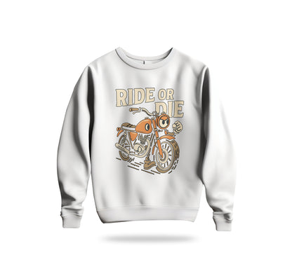 Ride or Die Sweatshirt Baskılı Bisiklet Yaka – Unisex Sweat Collection
