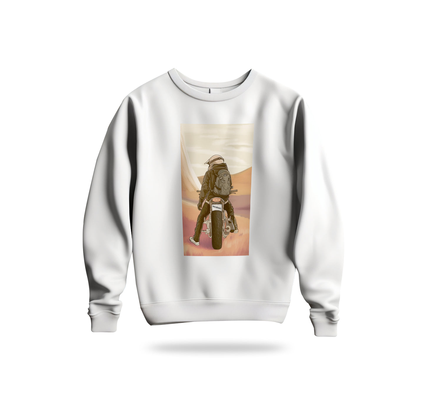 Desert Ride Sweatshirt Baskılı Bisiklet Yaka – Unisex Sweat Collection
