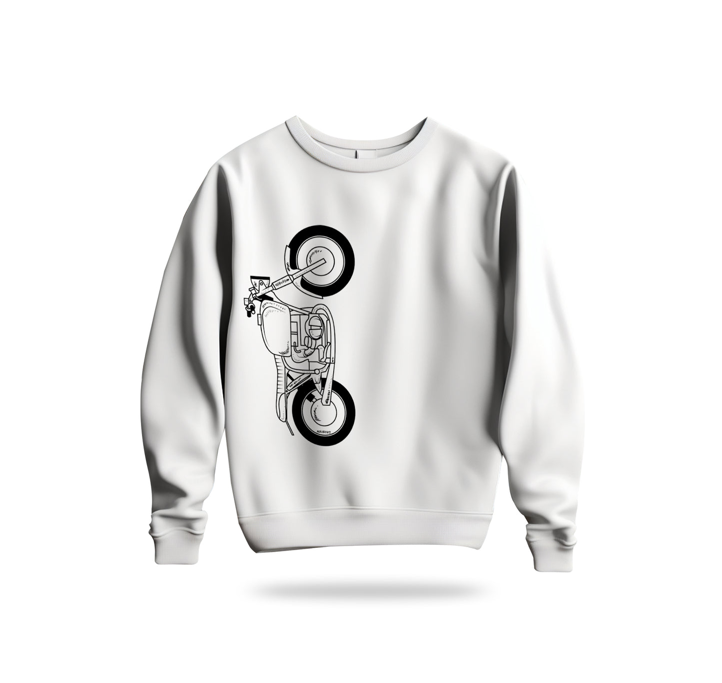 The Classic Crimson Vulture Chopper Sweatshirt Baskılı Bisiklet Yaka – Unisex Sweat Collection