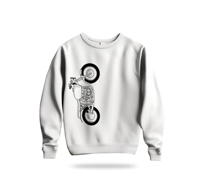 The Classic Crimson Vulture Chopper Sweatshirt Baskılı Bisiklet Yaka – Unisex Sweat Collection