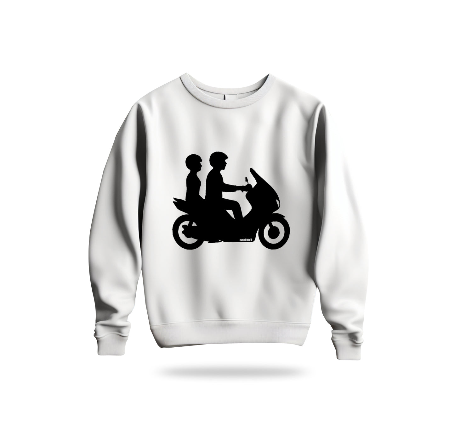 Double Riders Sweatshirt Baskılı Bisiklet Yaka – Unisex Sweat Collection
