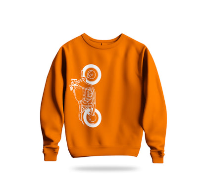 The Classic Crimson Vulture Chopper Sweatshirt Baskılı Bisiklet Yaka – Unisex Sweat Collection