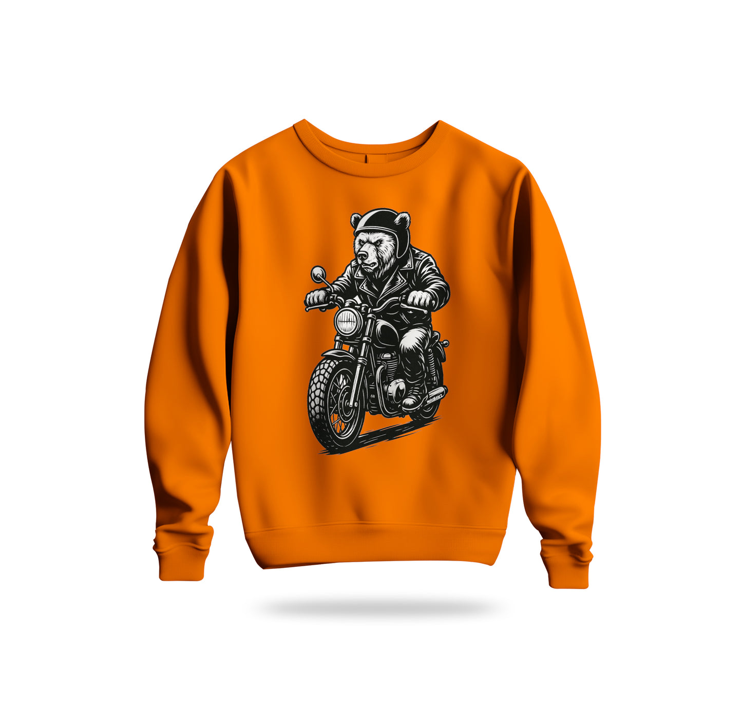 Black N White BearZ Sweatshirt Baskılı Bisiklet Yaka – Unisex Sweat Collection