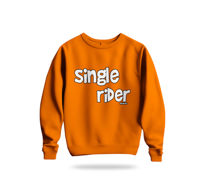 Single Rider Sweatshirt Baskılı Bisiklet Yaka – Unisex Sweat Collection