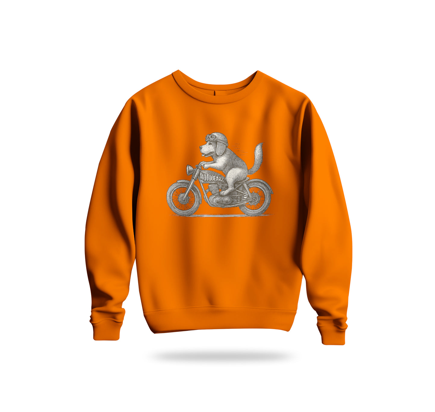 Motorcycle Dog Sweatshirt Baskılı Bisiklet Yaka – Unisex Sweat Collection