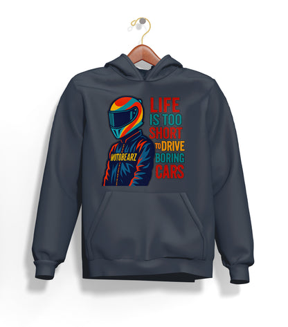 Life is Too Short Hoodie – Şardonlu Kalın Unisex Motosiklet Kapüşonlu Sweatshirt - Hoodie Collection