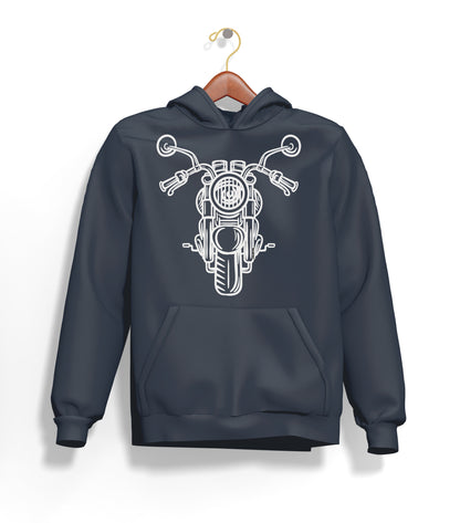 The Classic Ghost Piston Hoodie – Şardonlu Kalın Unisex Motosiklet Kapüşonlu Sweatshirt - Hoodie Collection