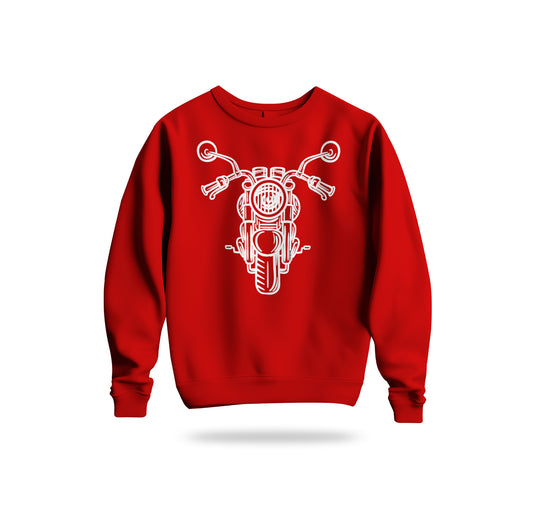 The Classic Ghost Piston Chopper Sweatshirt Baskılı Bisiklet Yaka – Unisex Sweat Collection