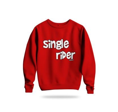 Single Rider Sweatshirt Baskılı Bisiklet Yaka – Unisex Sweat Collection