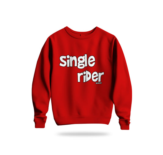 Single Rider Sweatshirt Baskılı Bisiklet Yaka – Unisex Sweat Collection