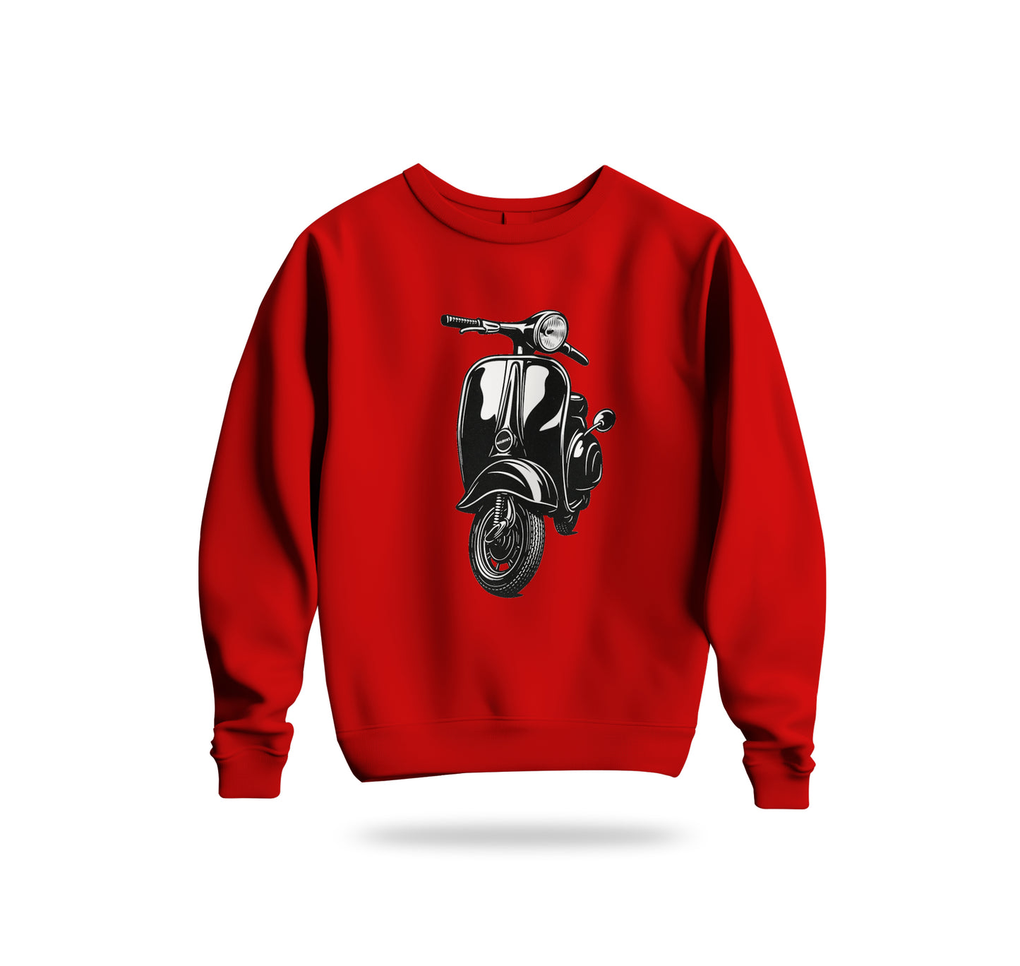 The Nostalgic Scooter Sweatshirt Baskılı Bisiklet Yaka – Unisex Sweat Collection