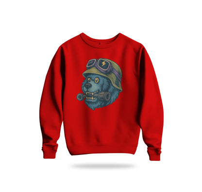 Crazy BearZ Sweatshirt Baskılı Bisiklet Yaka – Unisex Sweat Collection