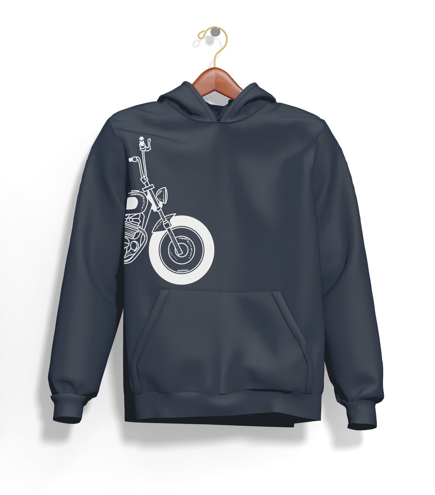 The Classic Voodoo Torque Hoodie – Şardonlu Kalın Unisex Motosiklet Kapüşonlu Sweatshirt - Hoodie Collection