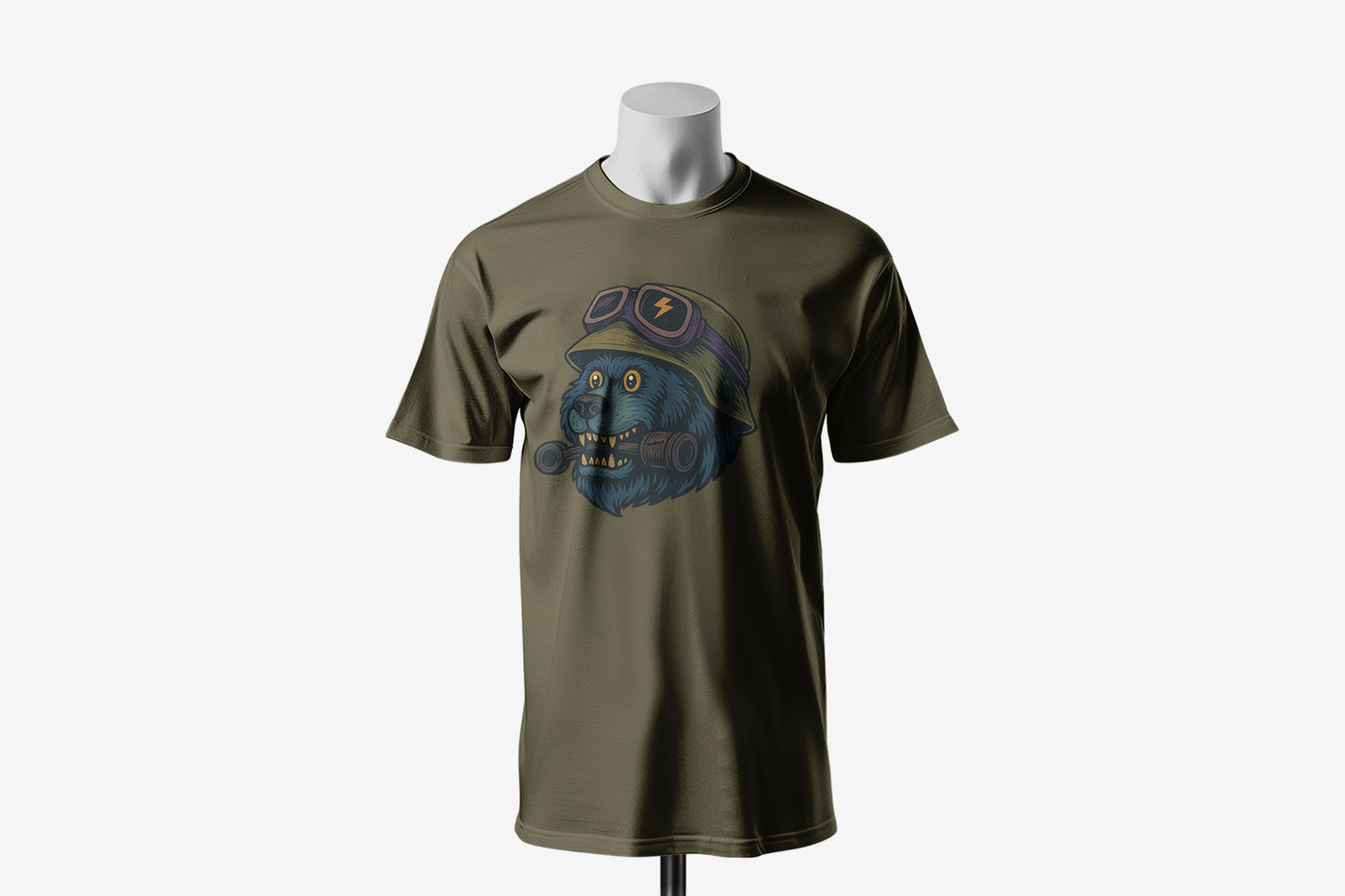 Crazy BearZ - 10 Farklı Renk - Unisex Rahat Kalıp Baskılı Tişört - BearZ Collection