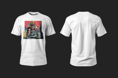 Fire on BearZ - 10 Farklı Renk - Unisex Rahat Kalıp Baskılı Tişört - BearZ Collection