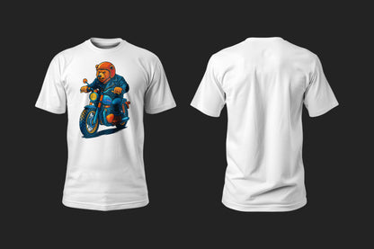 Orange Bear - 10 Farklı Renk - Unisex Rahat Kalıp Baskılı Tişört - BearZ Collection