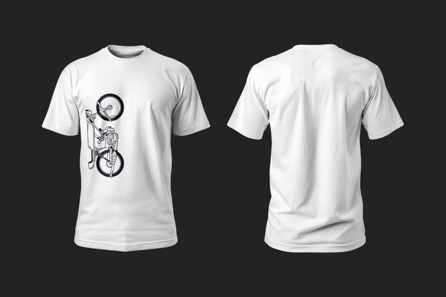 The Classic Iron Howl  - 10 Farklı Renk - Unisex Rahat Kalıp Baskılı Tişört - Moto Garage Collection