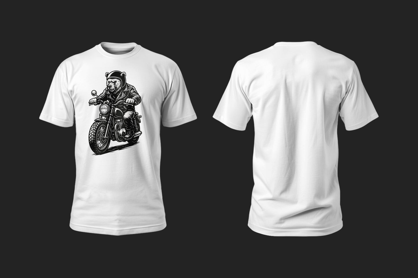 Black N White - 10 Farklı Renk - Unisex Rahat Kalıp Baskılı Tişört - BearZ Collection