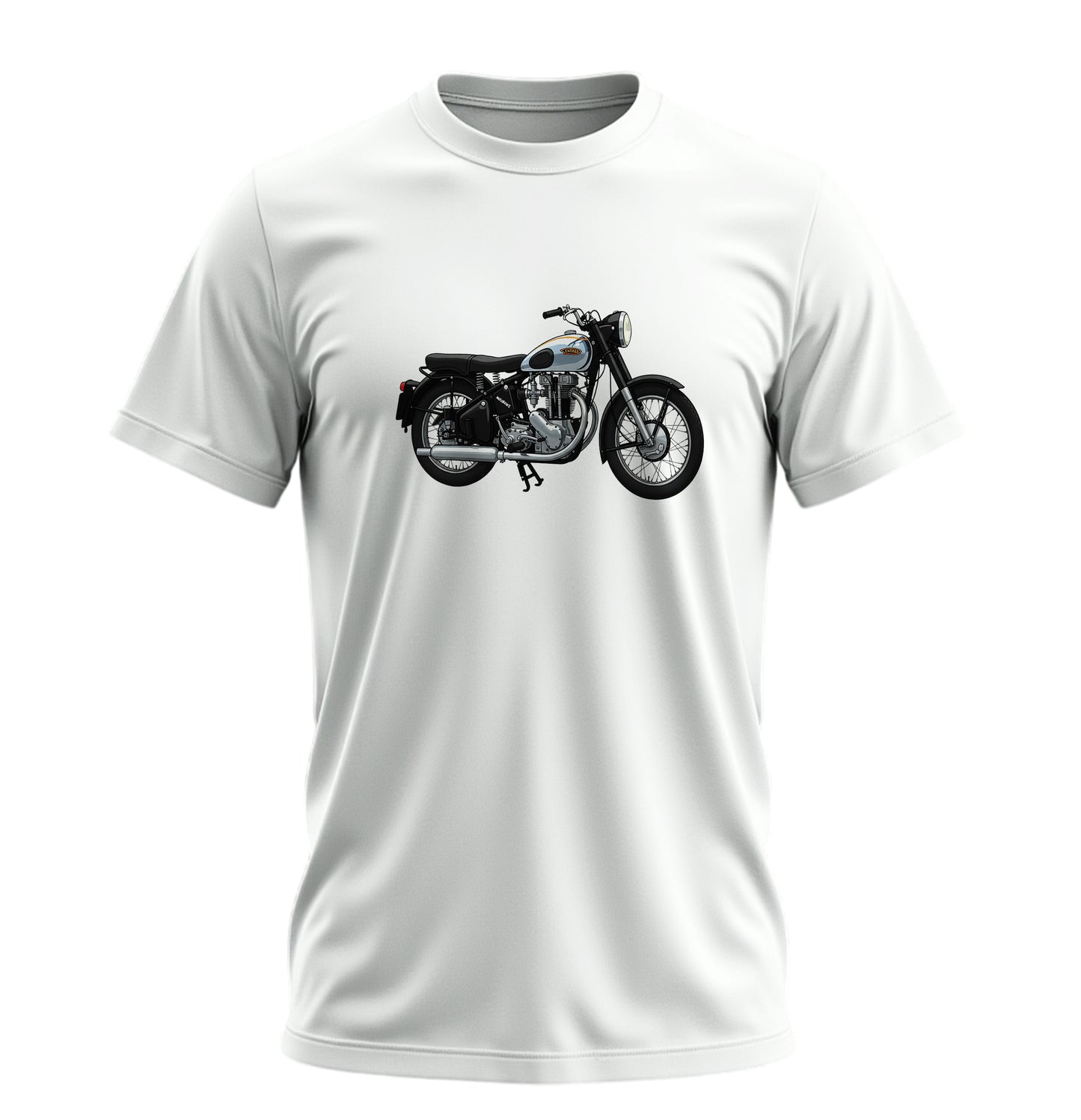 Rider Motosiklet - 10 Farklı Renk - Unisex Rahat Kalıp Baskılı Tişört - Moto Garage Collection