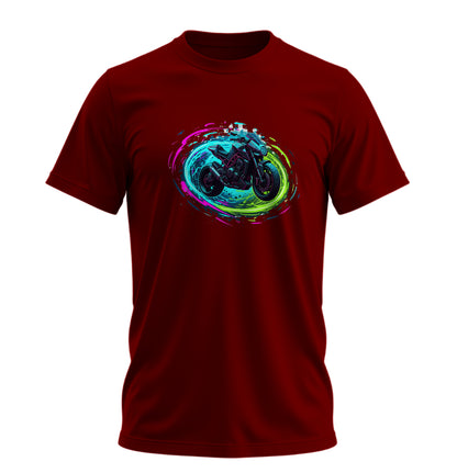 Fütüristik Motosiklet - 10 Farklı Renk - Unisex Rahat Kalıp Baskılı Tişört - Moto Garage Collection