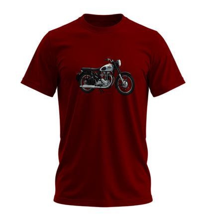 Rider Motosiklet - 10 Farklı Renk - Unisex Rahat Kalıp Baskılı Tişört - Moto Garage Collection
